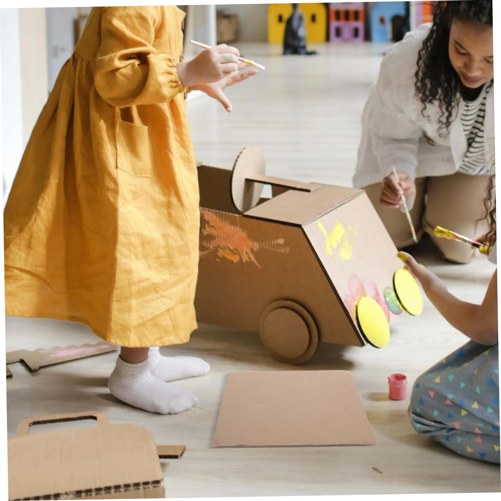 MAGICLULU 50piezas Placas de Cartón Ondulado para Embalaje Láminas de Cartón para Manualidades y Materiales de Embalaje para Proteger Artículos Cajas de Envío
