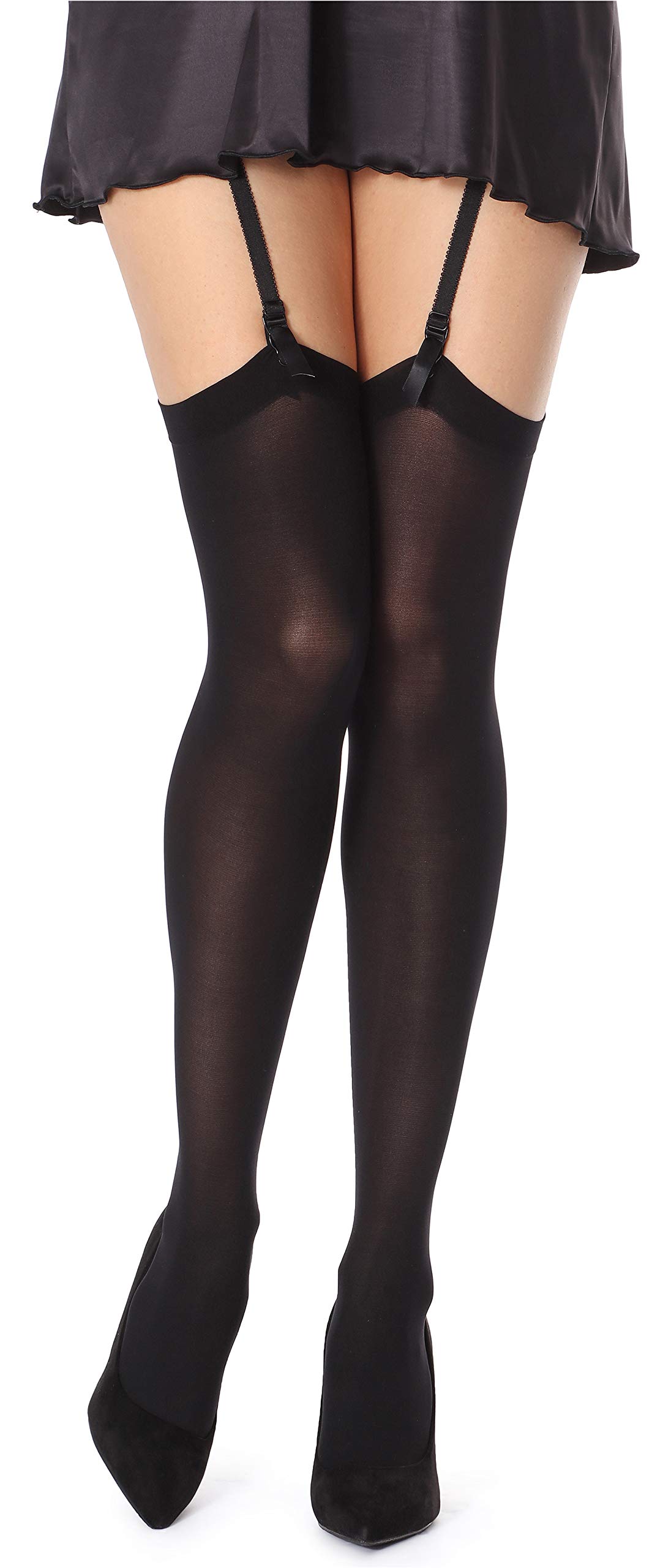 Bellivalini Damen Strapsstrümpfe Mikrofaser 60 DEN BLVFI1007