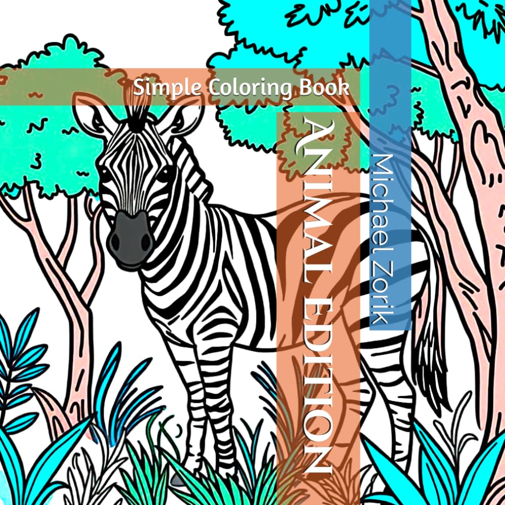 Simple Coloring Book: Animal Edition