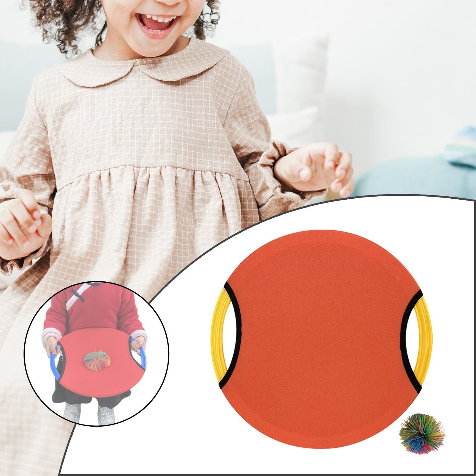 Paddelballspiel für Trampolin, Und Fangspaß für Kinder Und Erwachsene, Orange