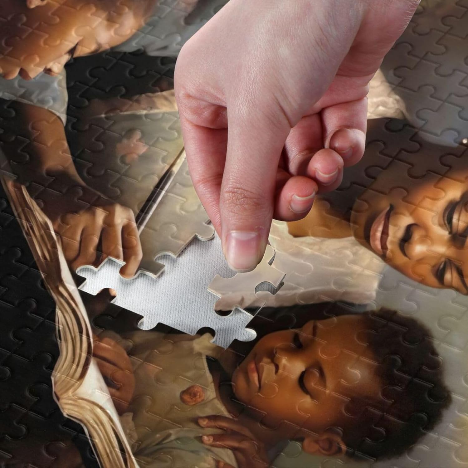 Puzzles for Adults 1000 Piece African American African American Black Women Mother Boy Girl Readinglack Women Mother Boy Girl Reading Jigsaw Puzzles Adults Gifts Home Decor 202b2088