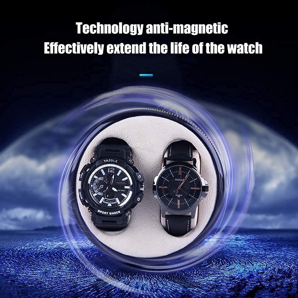 Rettangolo di da Orologio Automatico 4 modalità di Rotazione, archiviazione con Motore Silenzioso, scatole di Luce ambientale1