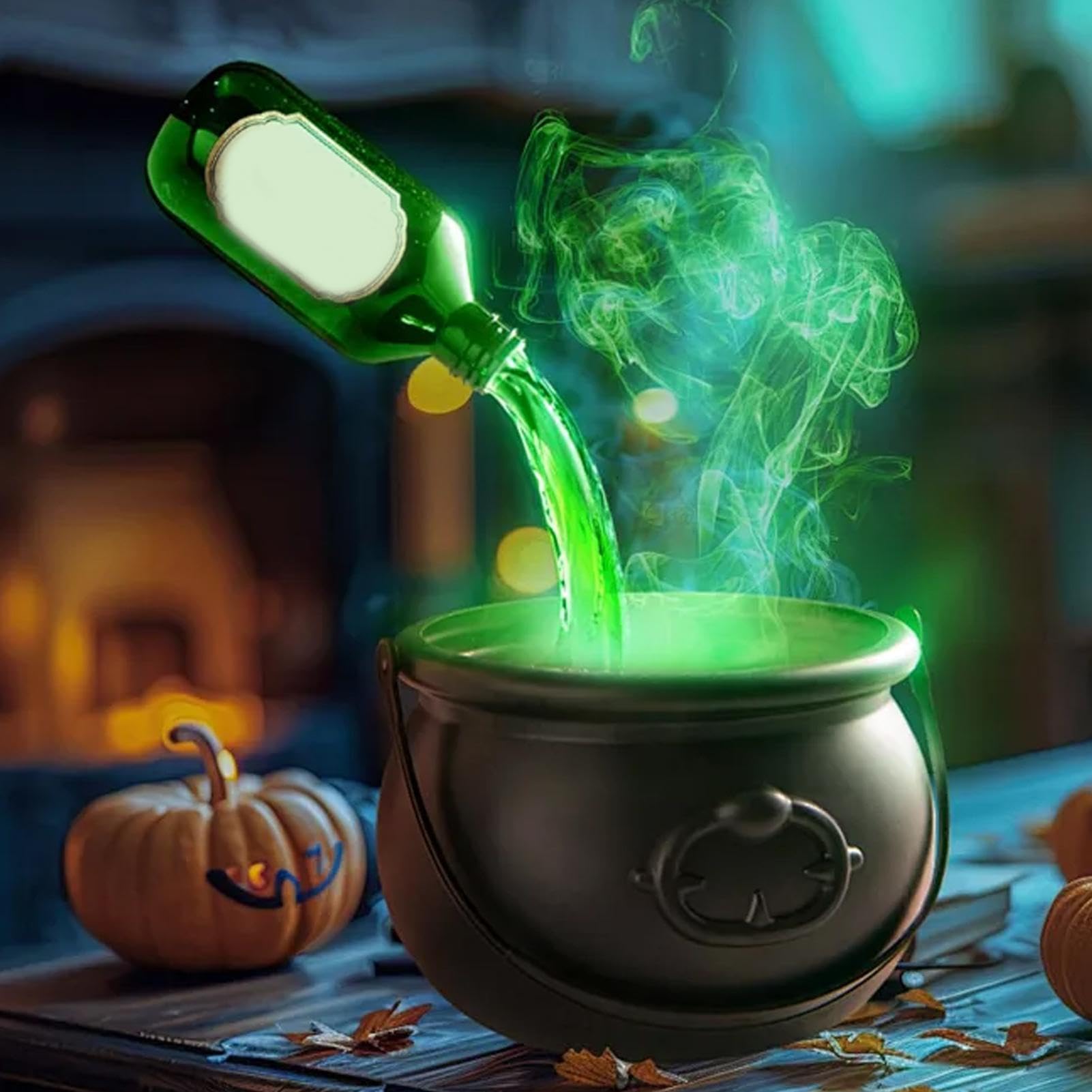 Halloweenowy Kocioł Czarownicy 10-częściowy Czarny Wiaderko Na Słodycze | Dekoracyjny kociołek do cukierków do domu, wewnątrz i na zewnątrz, do stołu i półki, imprezy, święta,