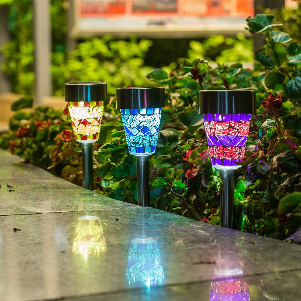 Snapklik.com : SUNWIND Solar Garden Lights - Outdoor Decorative Mosaic ...