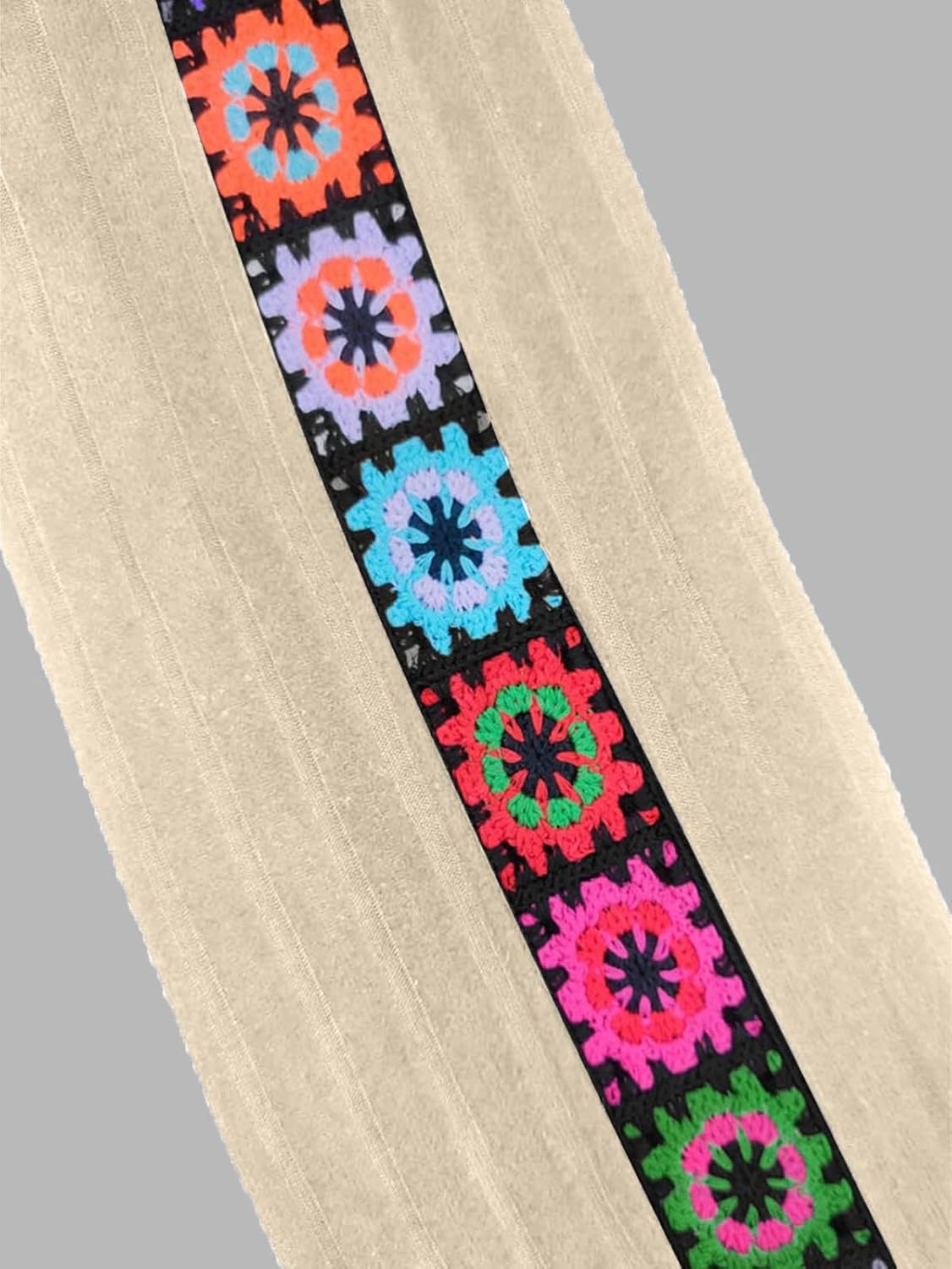 Flamingals Floral Embroidery V Neck Long Lantern Sleeve Blouse for Women Boho Floral Pattern Shirt Country Concert Tees Tops - Image 4