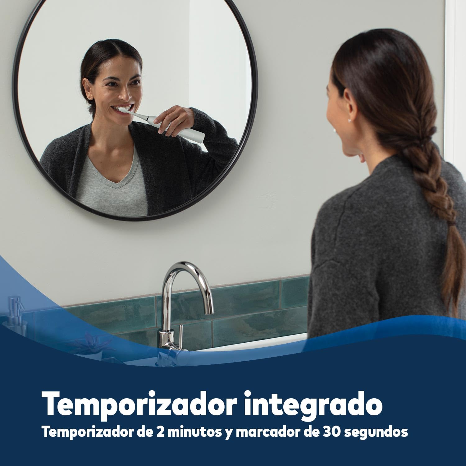 Waterpik Sensonic Cepillo de Dientes Sónico Eléctrico para Adultos con 3 Modos de Higiene, Batería Recargable, Estuche de Viaje, Cargador USB, Color Blanco STW-03EU