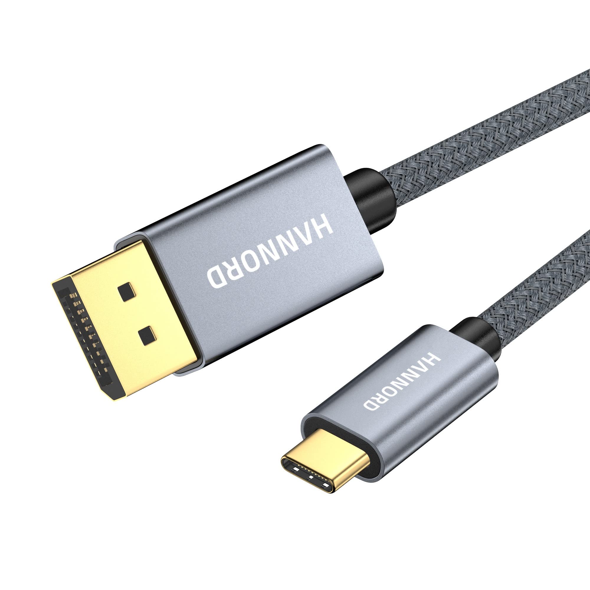 HANNORDUSB C to DisplayPort Cable, 6.6 ft.