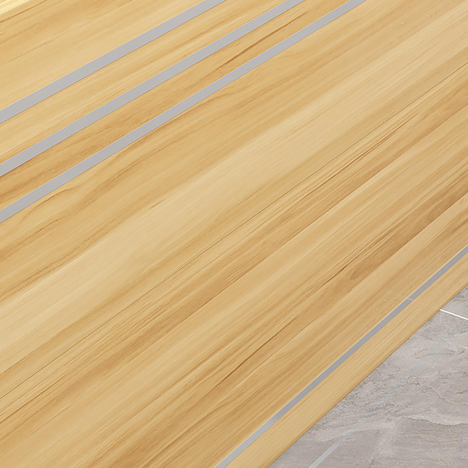 Moderner Empfangstisch – kleiner stehender Kassentisch mit abschließbarer Schublade, Holztisch für Salon, Lobby, Büro, Zuhause, Eichen-Finish (80 x 41,9 x 91,4 cm (B x T x H)