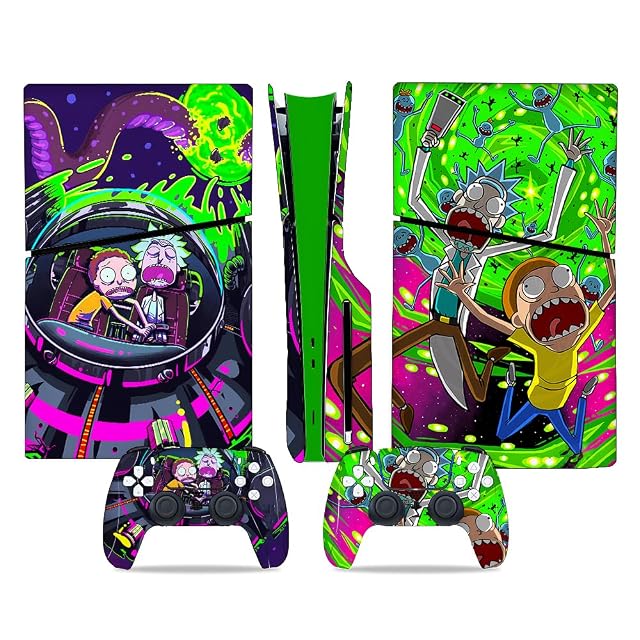 PS5 Slim Disc Edition Skin - Slim Disc Console and Controller Accessories Cover Skins PS5 Controller Skin Gift