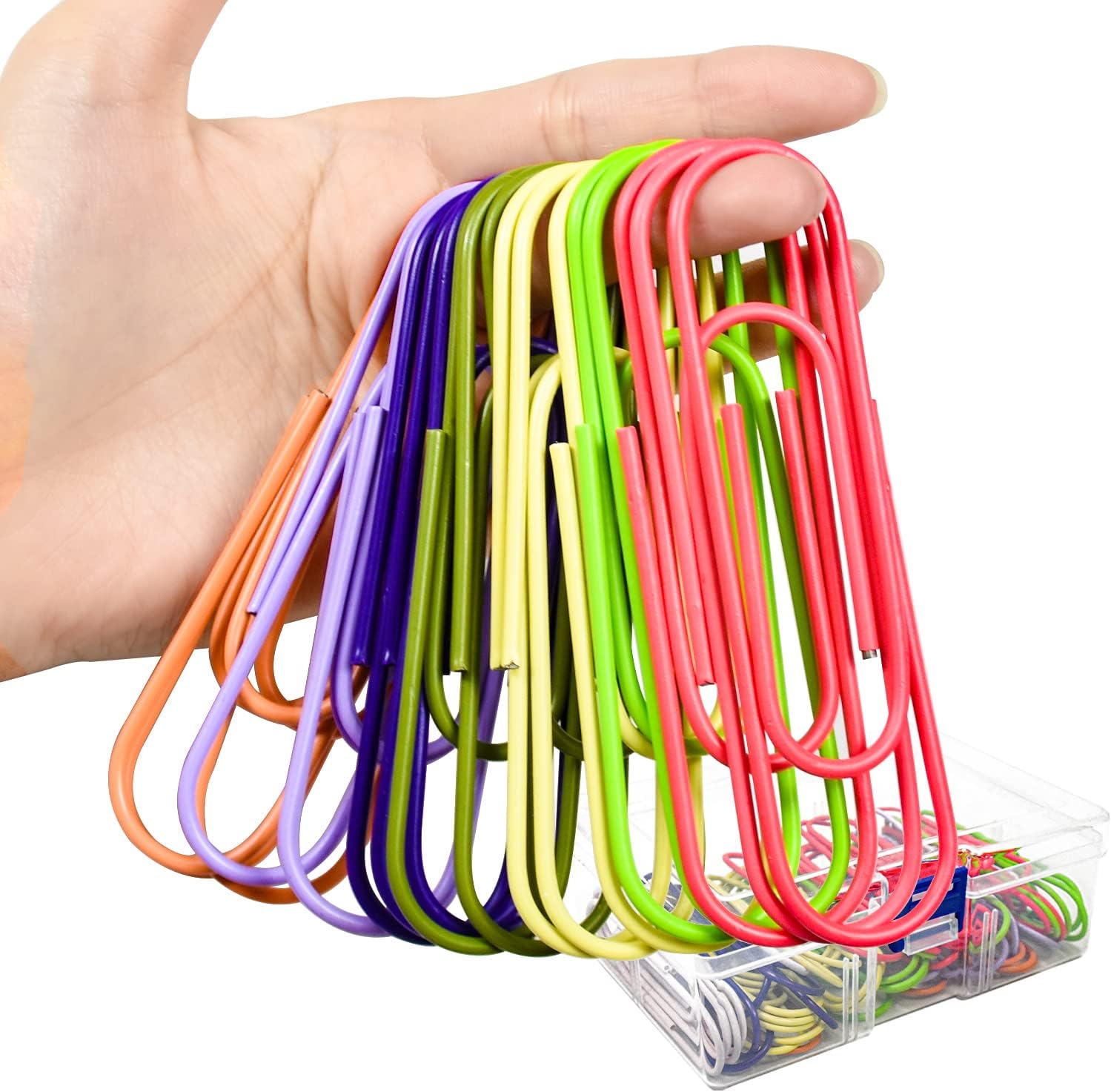 Jolbndcv50 Pack 4 Inches Mega Large Paper Clips with a Box