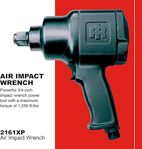 Miniatura 2 de Ingersoll Rand 2161XP Llave de impacto de aire de accionamiento de 34 pulgadas salida máxima de par de 1250 pies-libras 6000 RPM Ultra Duty Full