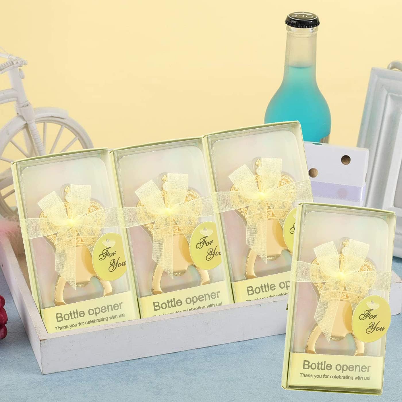ONETOPS 24PCS Crown Baby Shower Bottle Opener Favors Crown Gifts Baby Baptism Prizes Baby Birthday Souvenir Party Favor Wedding Bridal Shower Return Gifts for Guest (24, Crown Opener)