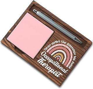 Occupational Therapist Gifts, Thank You Appreciation Gifts for OT Week Graduation Birthday Christmas Office Desk Self-Stick Note Pad Holders SBB33