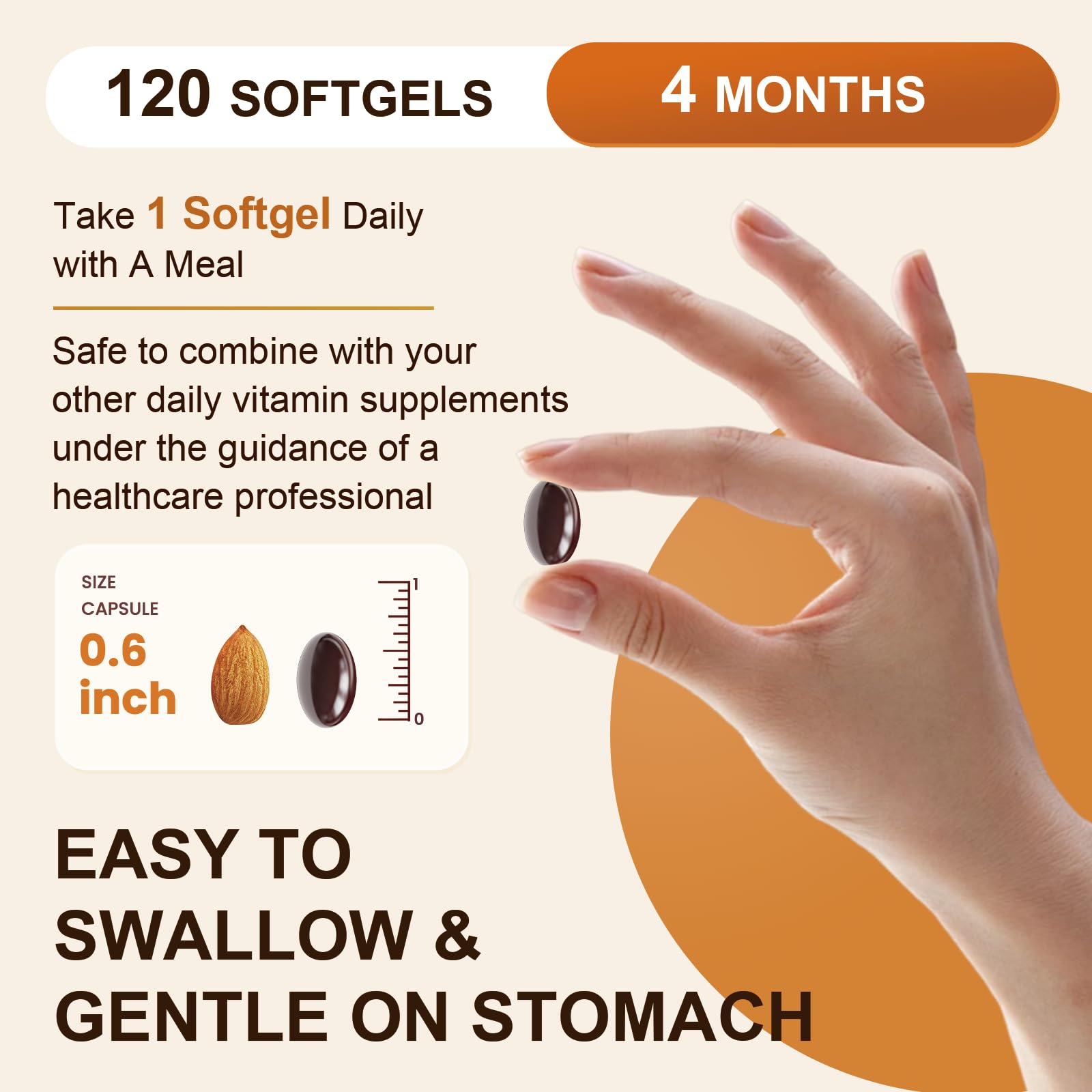 DRFOSTER CoQ10 300mg Softgels, Omega 3-6-9 & PQQ & MCTs, 120 Softgels — Amazon image 3
