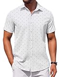 Men&apos;s Button Down Shirt Short Sleeve Casual Shirt for Men Summer Business Casual Dress Shirt