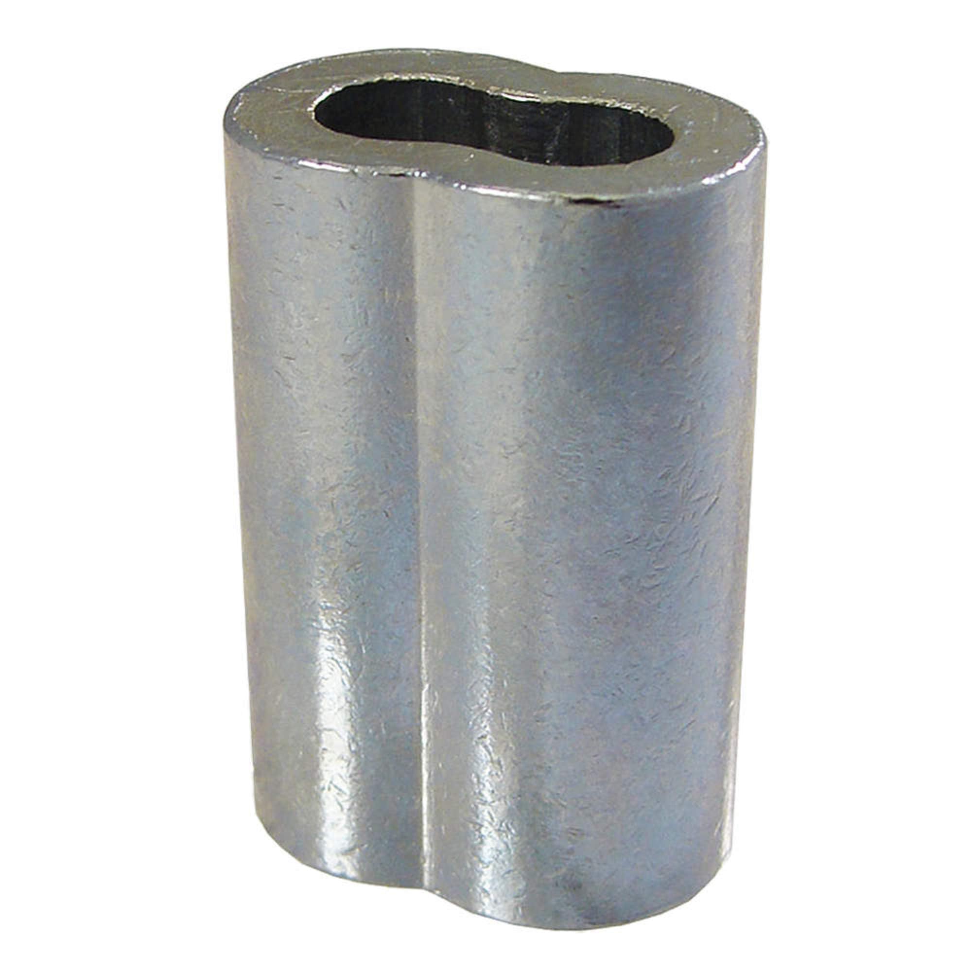 Loos Cableware SL2-2P Zinc Plated Copper Crimping Sleeve Set for 1/16" Diameter Wire Rope (50 Piece)