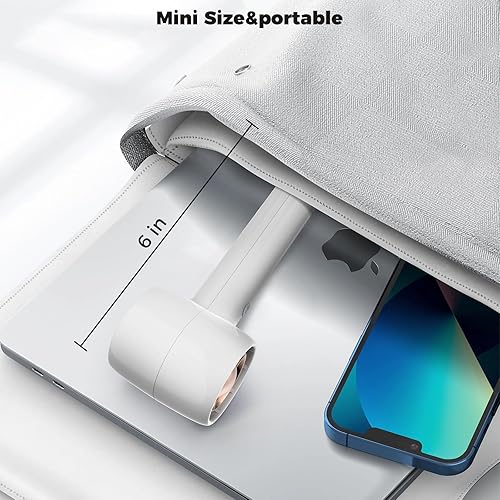 Vista 24 de Ventilador de mano con aromaterapia, pequeño ventilador turbo personal recargable por USB, silencioso mini ventilador de mano portátil, ventilador