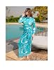 4 Piece Swimsuit for Hijab – Modern Modest Design with Marble Pattern – Women Swimsuit with Tunic, Skirt, Pants & Veil – Waterproof and Chlorine Resistant