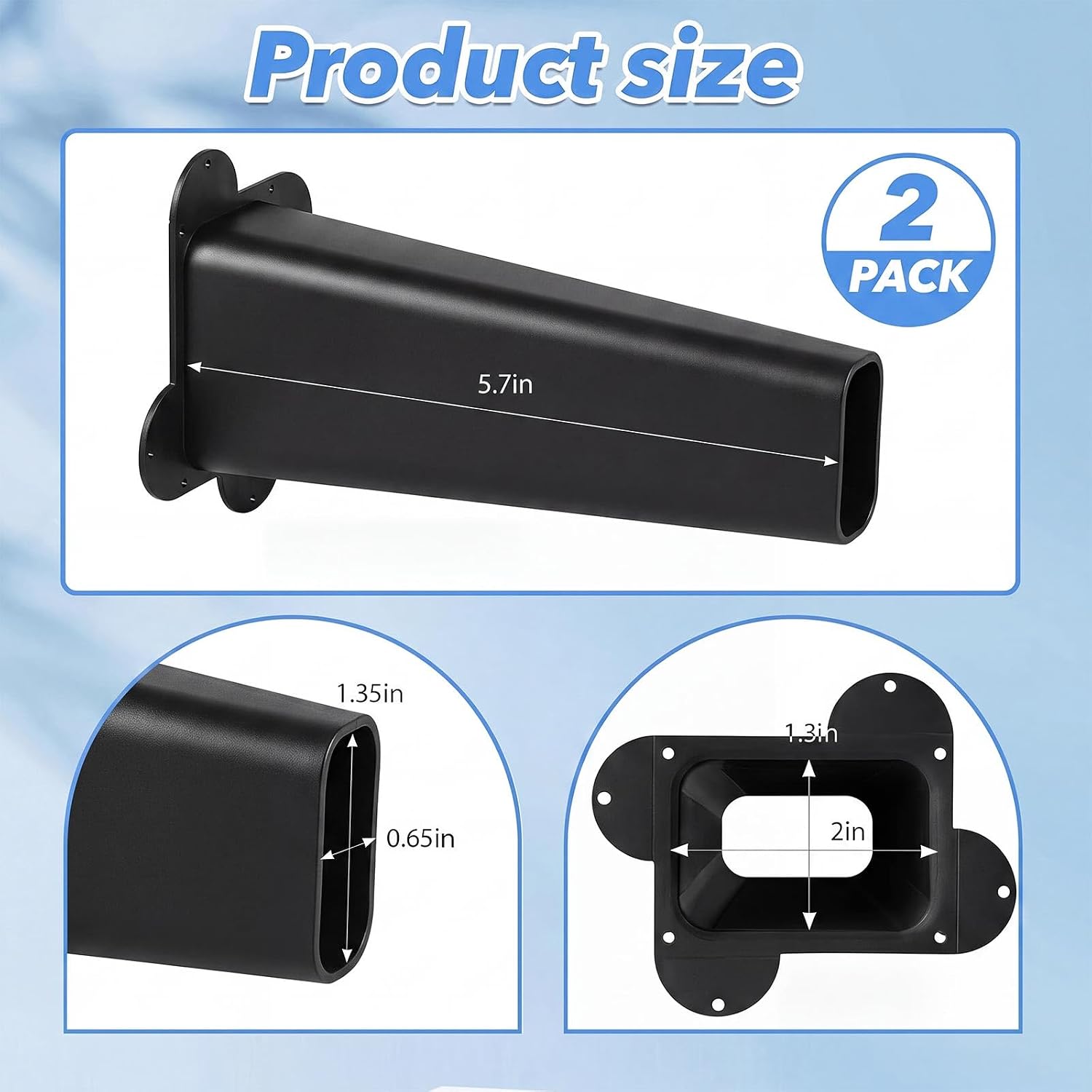 2 Pcs Bat Exclusion Reusable Tool Bat Removal Device Black | One Way Exclusion Trap Supplies Remove Plastic Cylinder for House Outdoor Control Removal