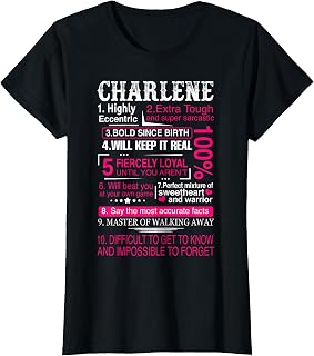 Ten Facts About Women Name Is Charlene Gift First Name T-Shirt