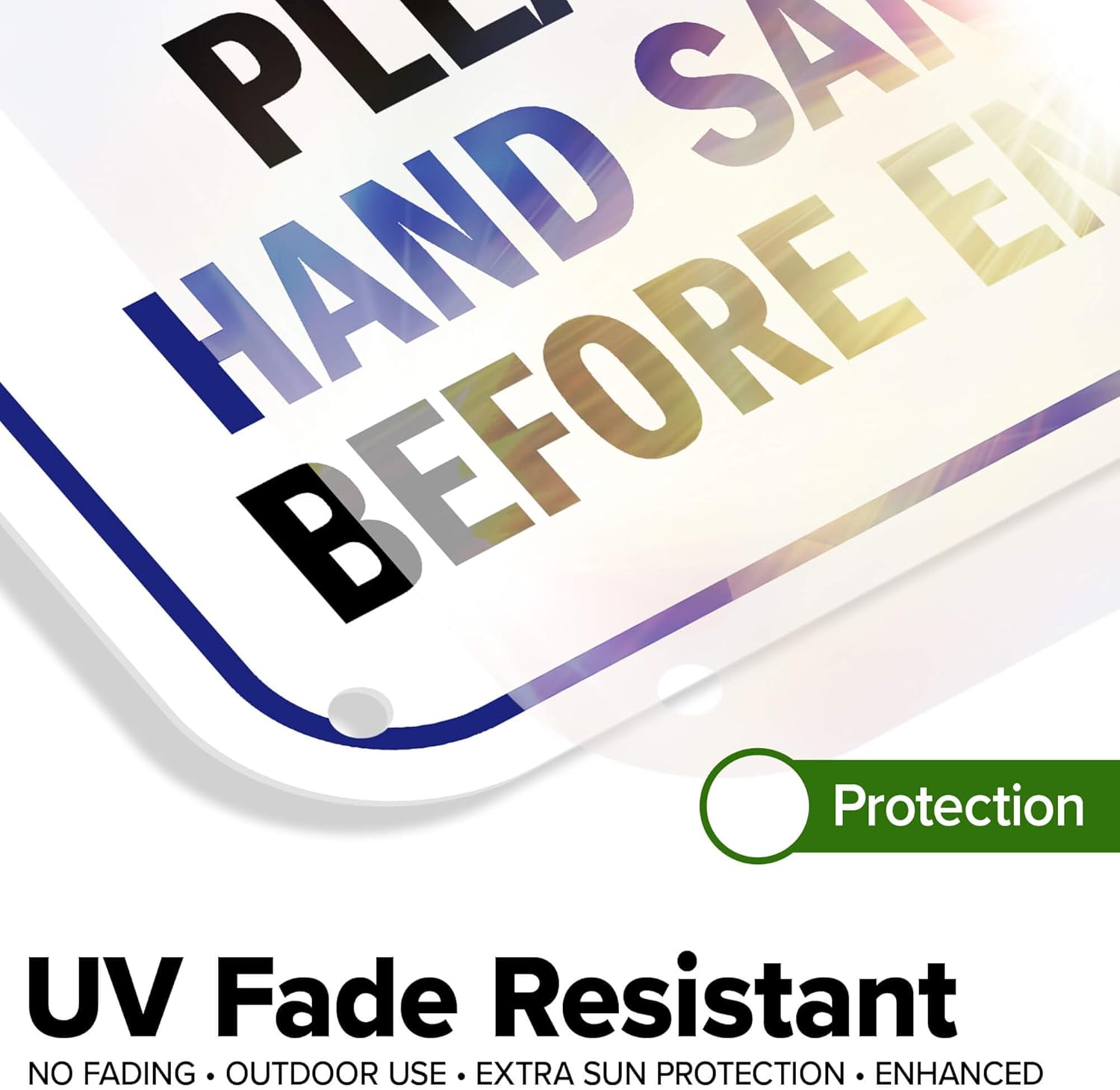 Please Use Hand Sanitizer Before Entering Sign, 12"x18" Polyethylene, Indoor/Outdoor Use, USA MADE By My Sign Center