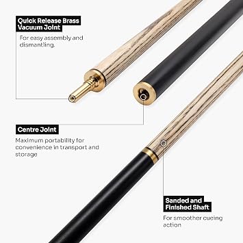 Blackline Classic 2 Piece Heavy Weight Snooker & Pool Cue 9.5mm Tip