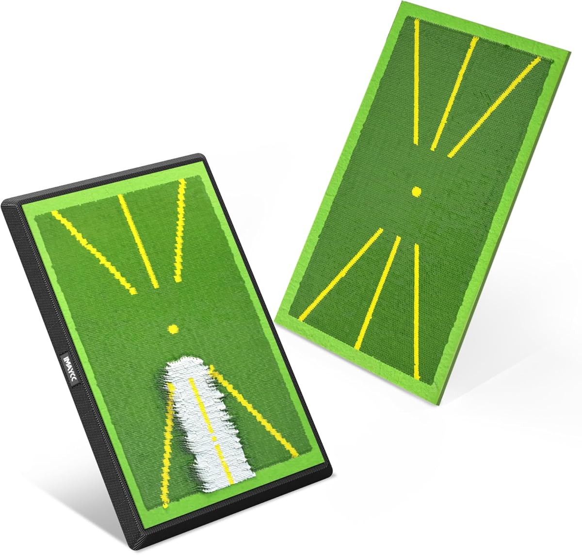 IMAYCC Golf Swing Mat 2Pics Widen Divot Board Swing Path for Golf Training,Golf Indoor Practice