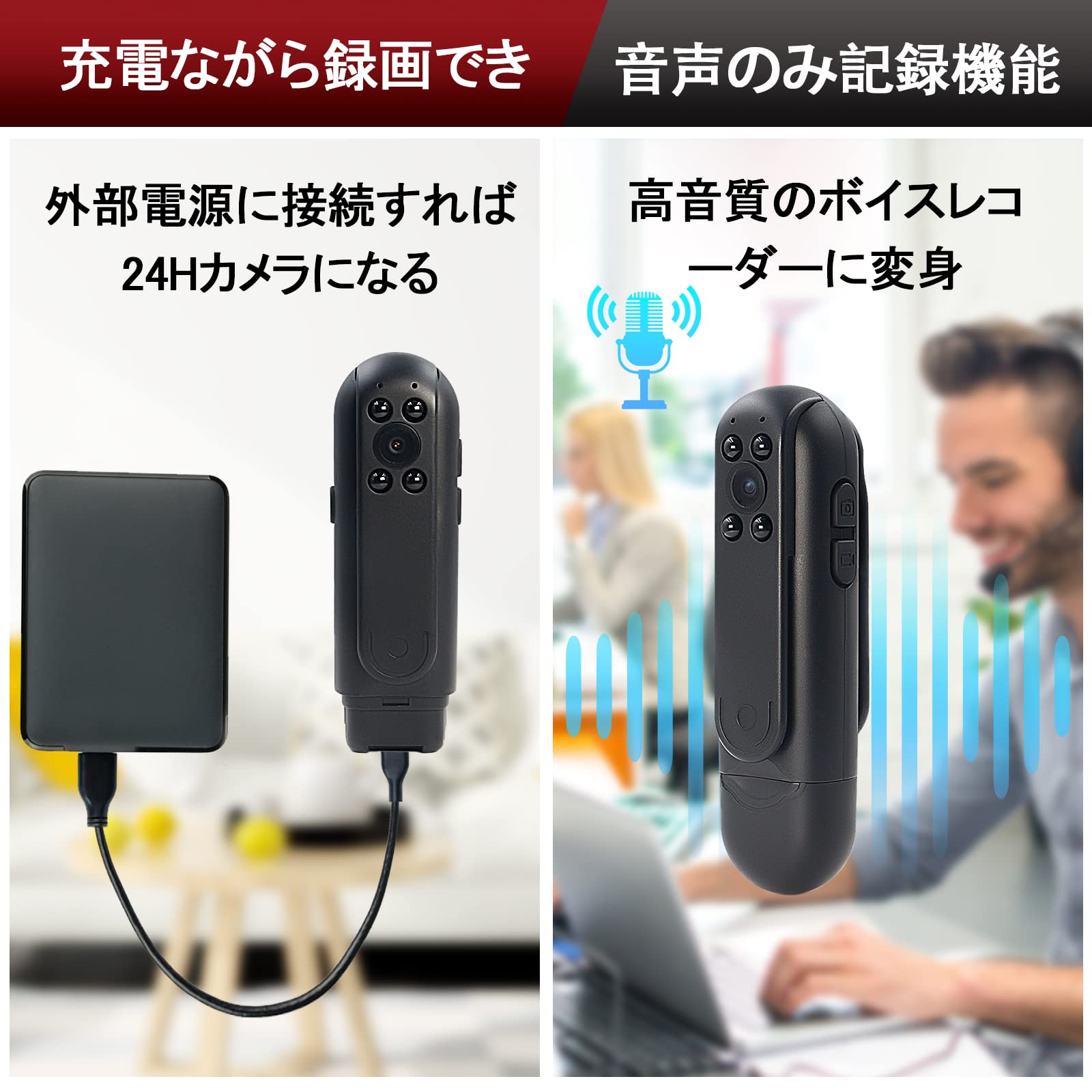 クリップ付き小型カメラ Amazon | SULUWU クリップ付き 小型カメラ OTG性能対応