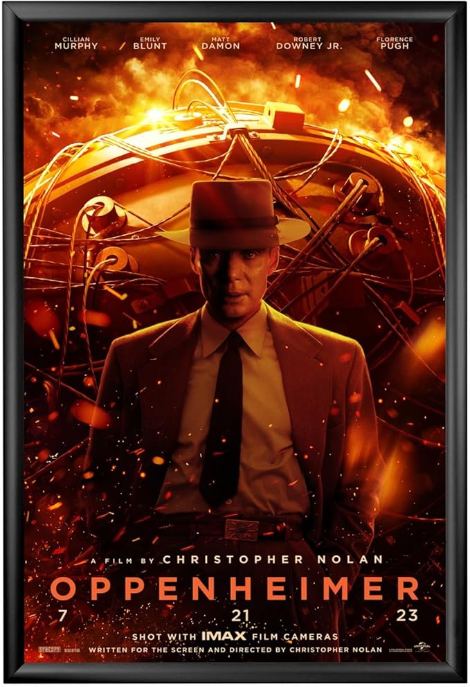 SnapeZo Black Movie Poster Frame 27x40 Inches, 1.2 Inch Aluminum Profile, Front-Loading Snap Frame, Wall Mounting, Premium Series