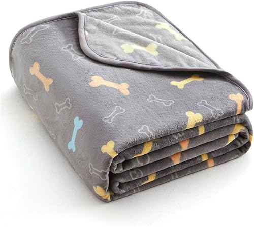 Miniatura 18 de Allisandro Manta Lujosa para Perro, 350 GSM Mantas de Forro Polar de Microfelpa Súper Suave para Mascotas para Perros y Gatos Pequeños, Medianos y