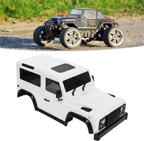 Miniatura 2 de Drfeify Carrocería de automóvil RC, carcasa de automóvil RC de plástico duradero con barra de conexión de 5.669 in, base de rueda para 116 124