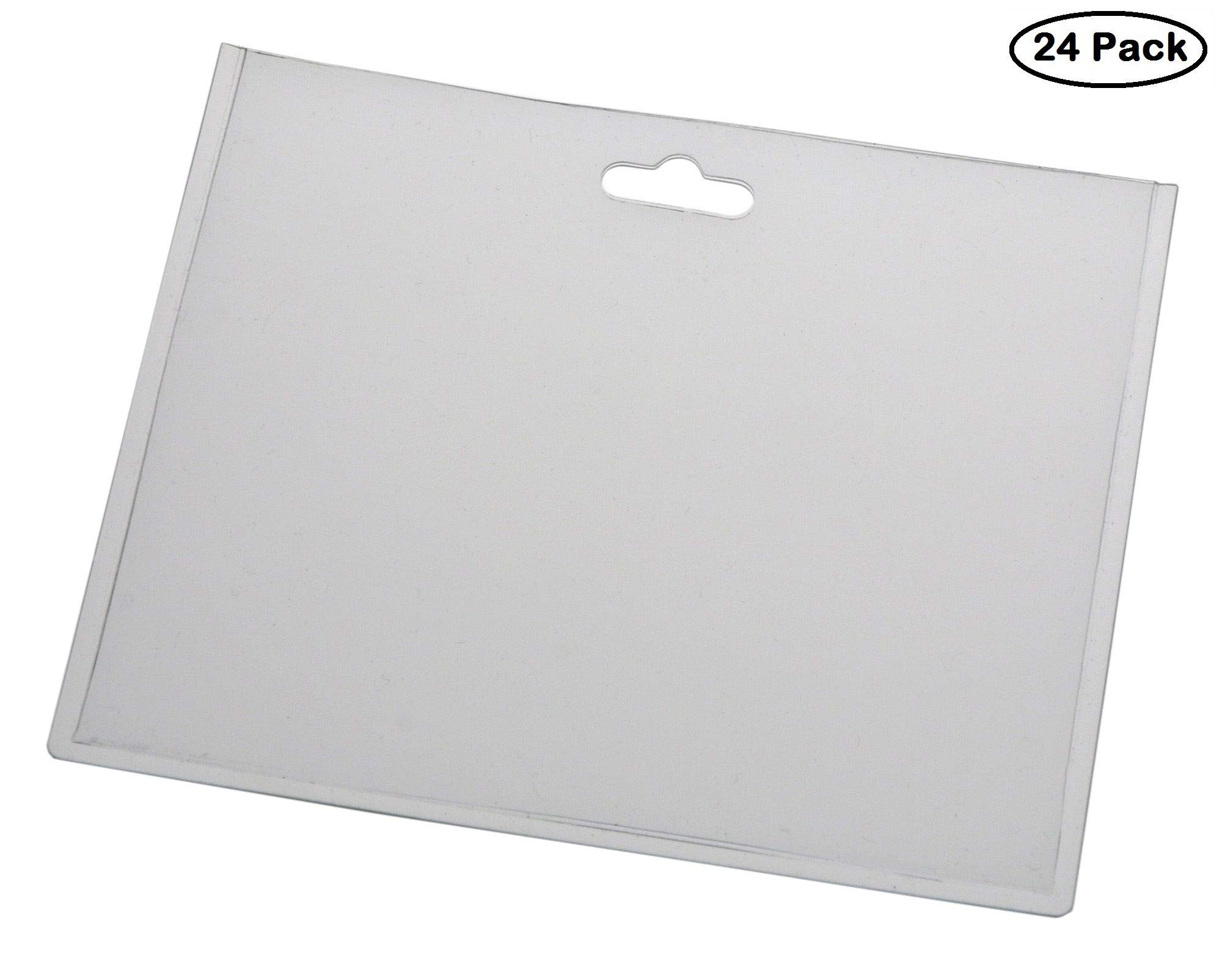 EUROPEL ID Holder Badges & Blank Card Insert Sheets, Landscape, Closed, Transparent (Pack of 24), clear, 90 x 60 mm - Image 2