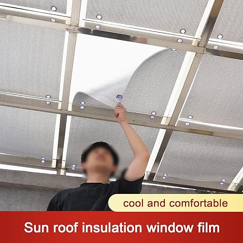 Miniatura 2 de Película de vidrio opaca total para habitación, protector de aislamiento térmico de papel de aluminio, control de calor, tinte anti UV, película