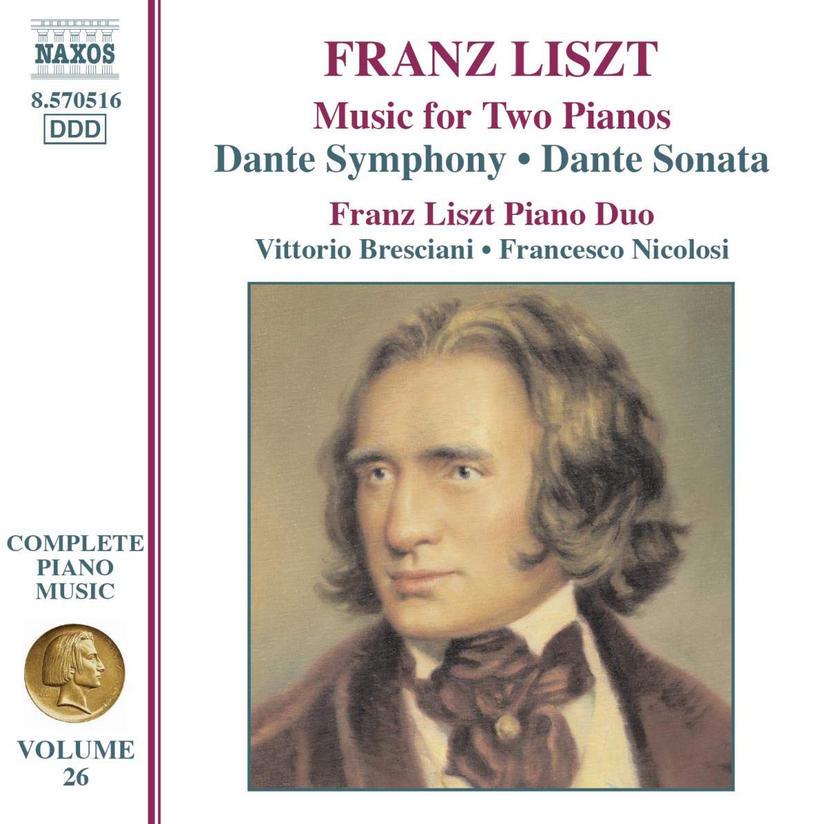 Franz Liszt - Piano Music Vol. 26 - Dante Sonata - CD Album - 2007 Naxos -  NEW