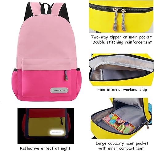 Miniatura 5 de Mochila infantil preescolar de 13 pulgadas para niños y niñas, Rosado, Classic