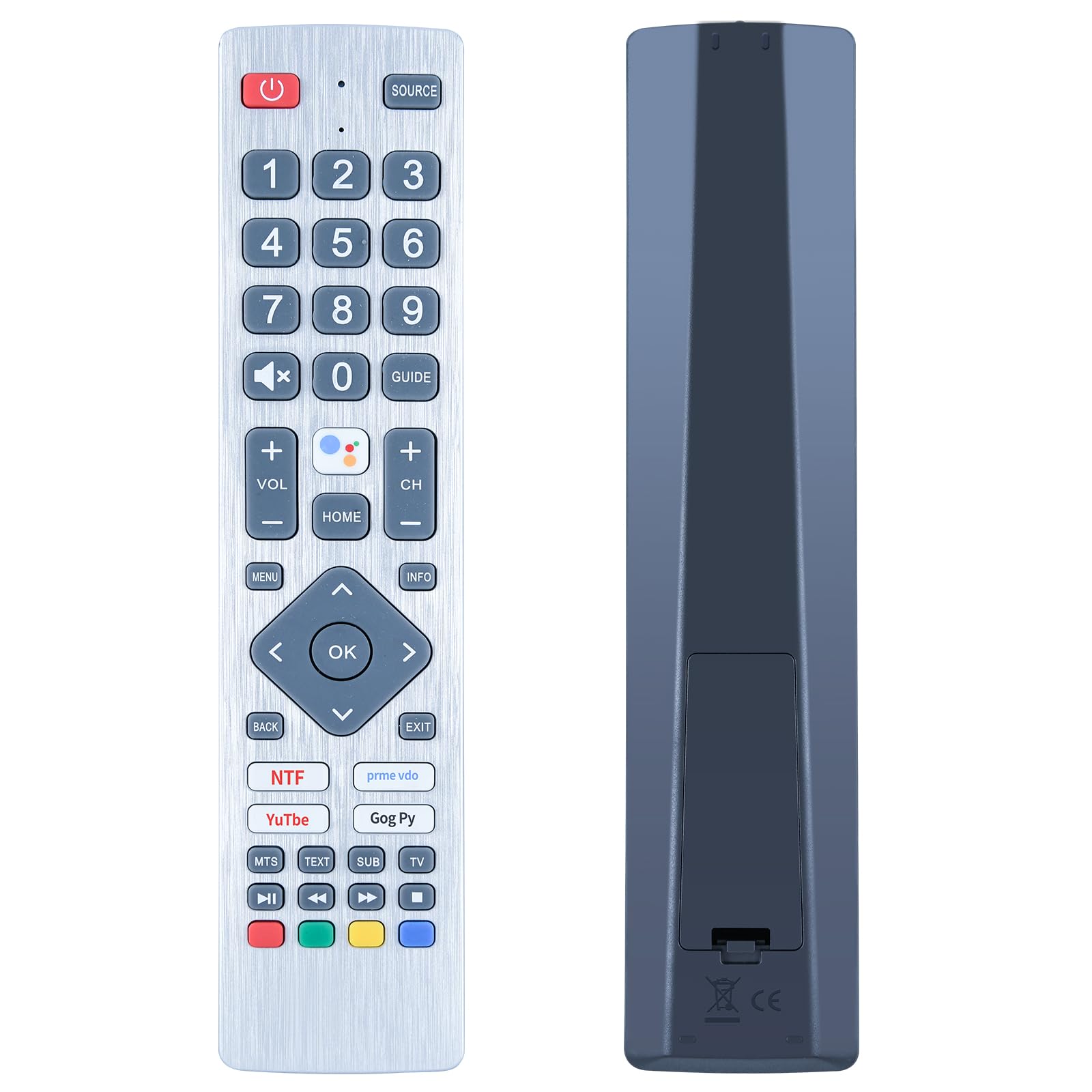 CLVIZCXOM SHWRMC0133 Telecomando di ricambio per Sharp Aquos TV DR-0298 32BI6EA 40BI2EA 40BI5EA 40BL2EA 40BL3EA 40BL4EA 40BL5EA 40BN5EA 40BN6EA 43BI2EA 43BI5EA 43BL3EA e altro ancora