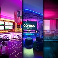 Vista 7 de DAYBETTER - Tiras de luces LED inteligentes con control remoto de aplicación, 5050 RGB para dormitorio, sincronización de música, cambio