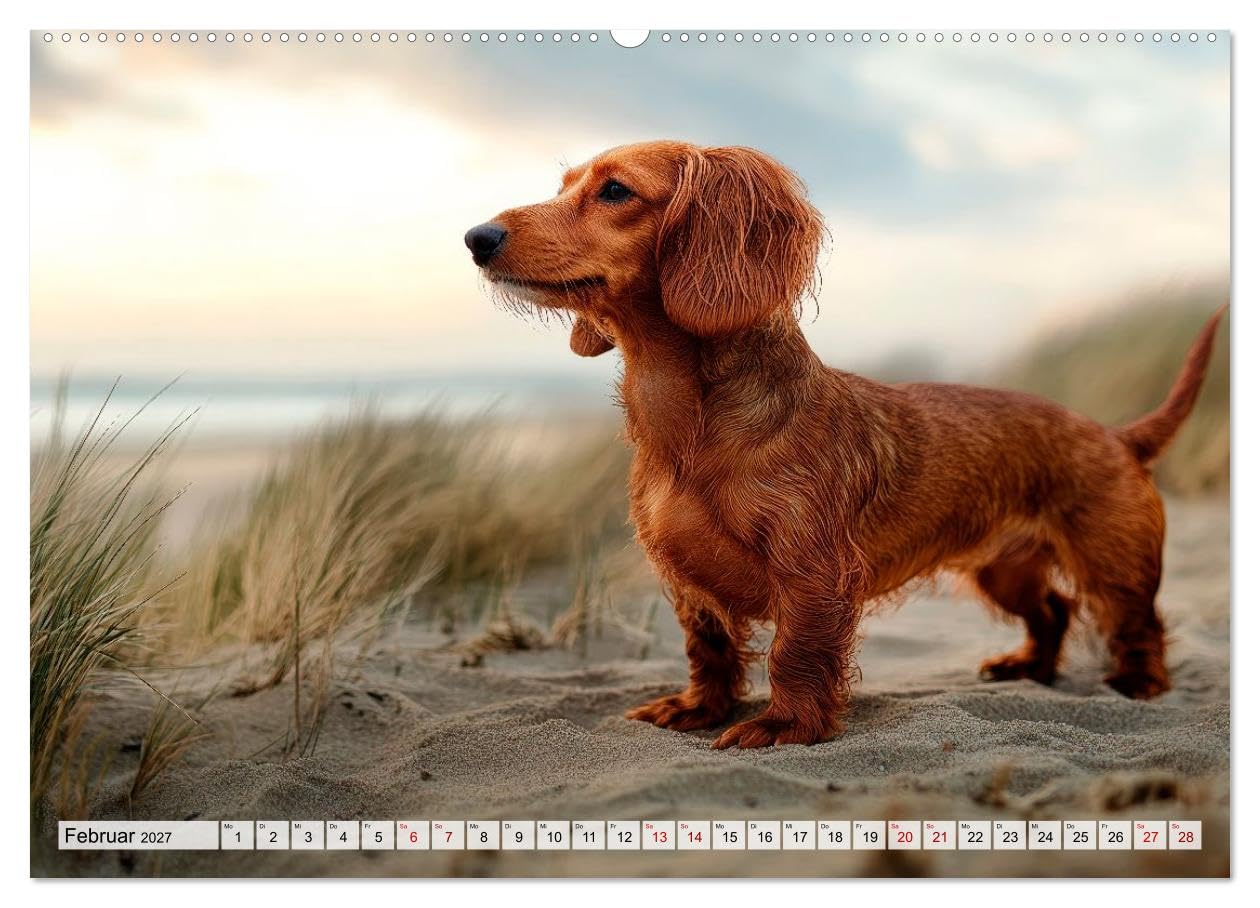 Lieblingshund Dackel (hochwertiger Premium Wandkalender 2027 DIN A2 quer), Kunstdruck in Hochglanz: Treue Blicke und kleine Abenteuer (CALVENDO Tiere)