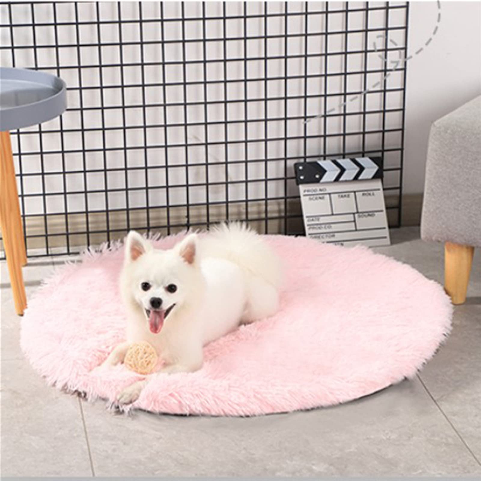 Matelas pour chien rose 80cm au confort supérieur et dehoussable