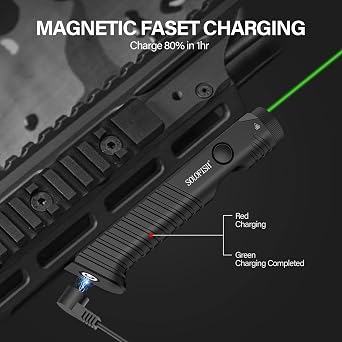 Solofish 1450lm Flashlight, Bundle with Magnetic Cable
