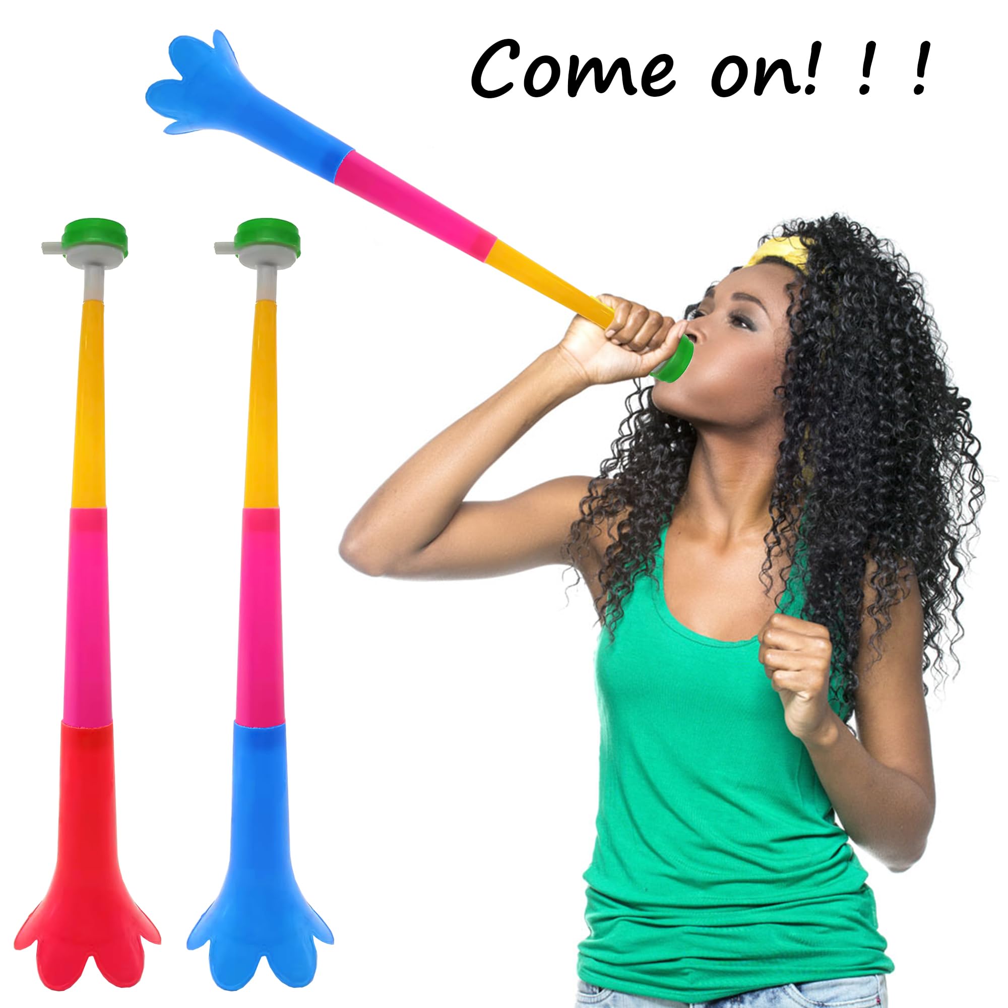 Niuhong Lot De 4 Vuvuzelas Plastique – Trompettes Bruyantes Pour Matchs Et Encouragements