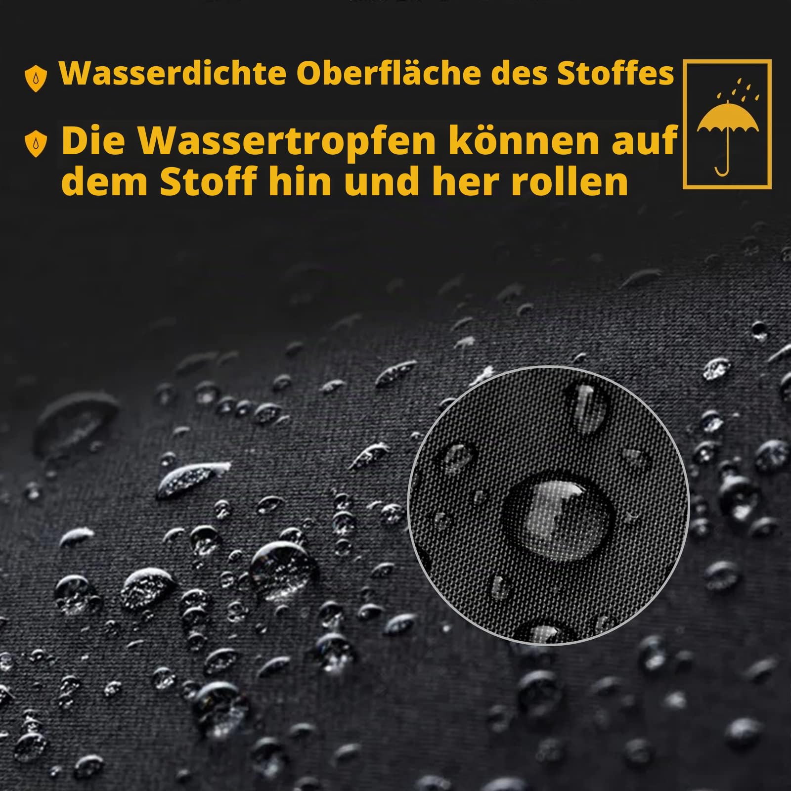 Feuerstelle Abdeckung Wasserdichtes Gartenmöbel Abdeckung Schwerlast 420D Abdeckung für runde Feuerstelle V7084A