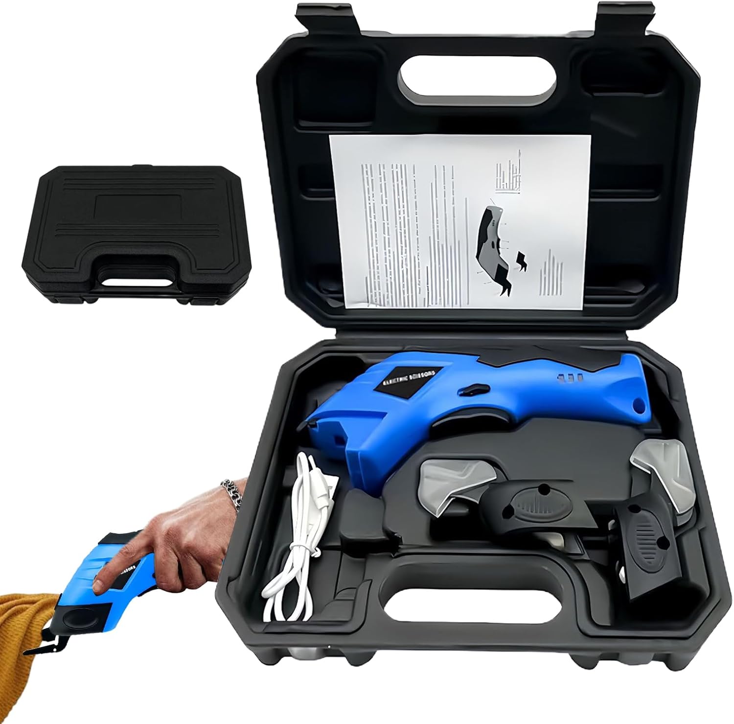 Electric Scissors - Rechargeable Shears Tool,Electric Box Cutter | for Kitchen Home Garden Workplace Fabric Leather Paper Carton Carpet Foam