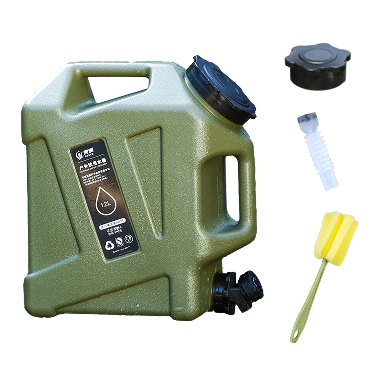 CALANDIS™ 12L Water Container with Faucet Water Bucket for Fishing Picnic Dish Washing Green | Water Carriers Jerrycans | Water Bottles Hydration | Camping Hiking | Outdoor Sports-image-48