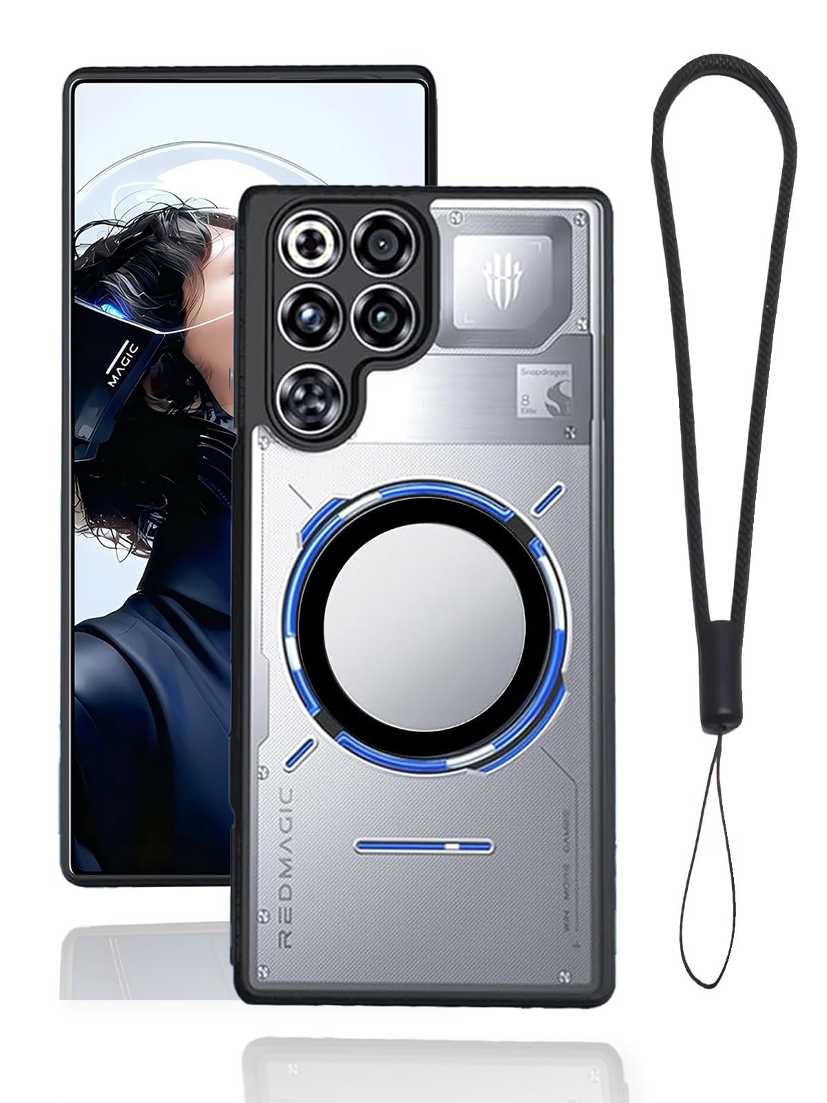 REDMAGIC 11 Pro 24GB 1TB 国内版 ガラスフィルム　ケース Amazon.com: Cresee Case for Red Magic 11 Pro, Crystal Clear Hard