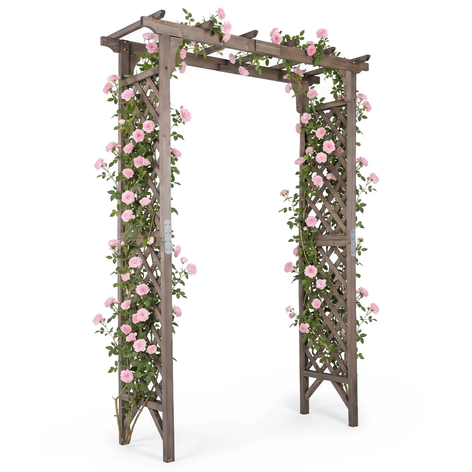 Giantex 85' Wooden Garden Arch Trellis