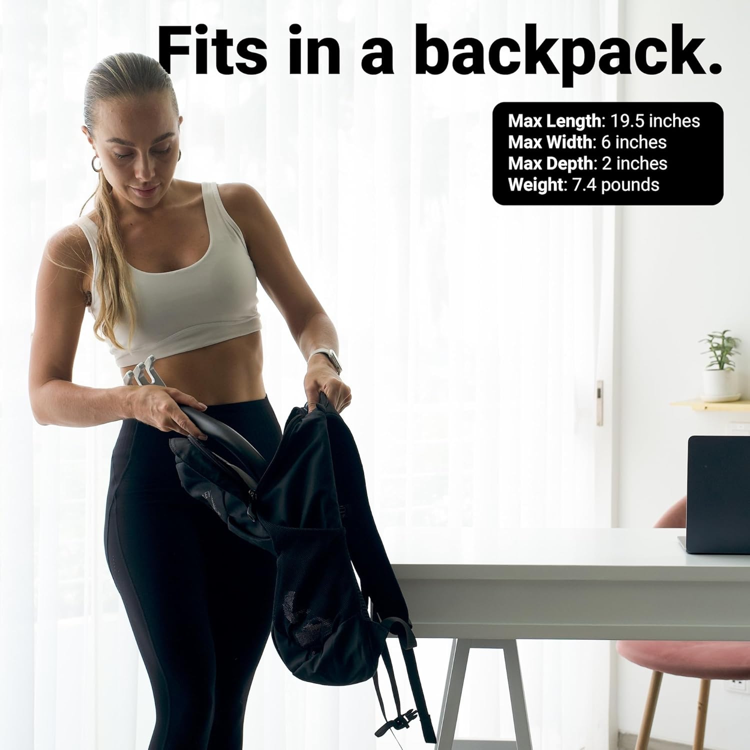 EVO Bow - All in One Portable Home Gym System with Ultra Weighted Push Up Board | Compact Strength Training and Exercise Equipment for Travel, Notched Resistance Bands for Full Body Training | 300lbs - Image 4