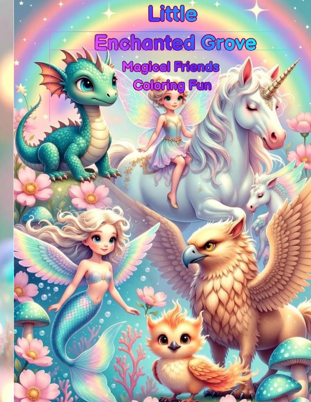 Little Enchanted Grove: Magical Friends Coloring fun