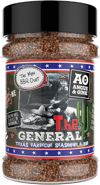Angus & Oink | The General Tex Mex BBQ Dust | Meat or Vegetable Seasoning Rub | Perfect For Lamb or Vegetables | 200g