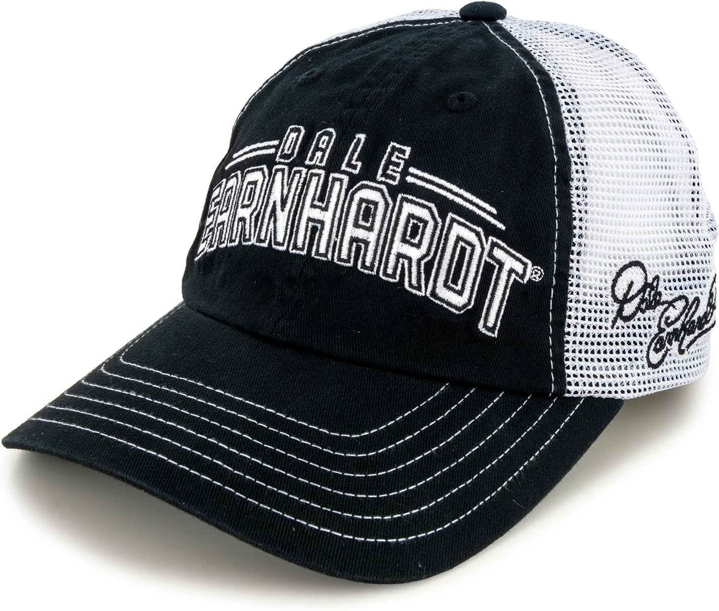 Checkered Flag Sports Dale Earnhardt 2025 Big Name Mesh Hat Black/White